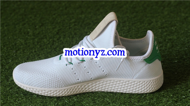 Adidas x Pharrell Williams Tennis Hu White Green BA7828